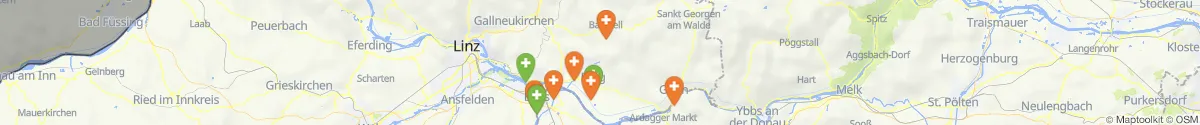 Map view for Pharmacies emergency services nearby Arbing (Perg, Oberösterreich)